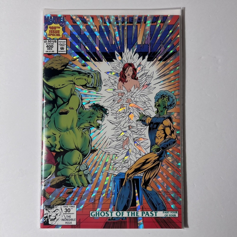 Incredible Hulk‎ #400 Newsstand Holo Foil Cover Marvel Comics 1992